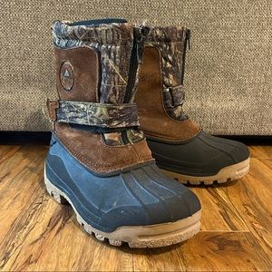 Boys Camo Ozark Trail Winter Boots - Size 1